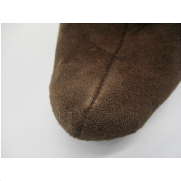 CHRISTIAN DIOR brown suede and shearling trim clog - Picture 7 of 8